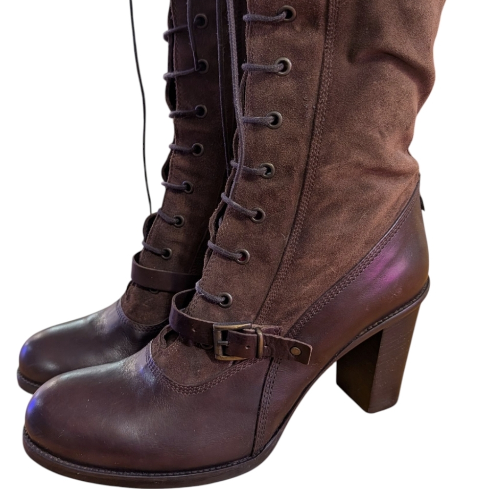 Alberto Fermani Rich Brown Heeled Boots